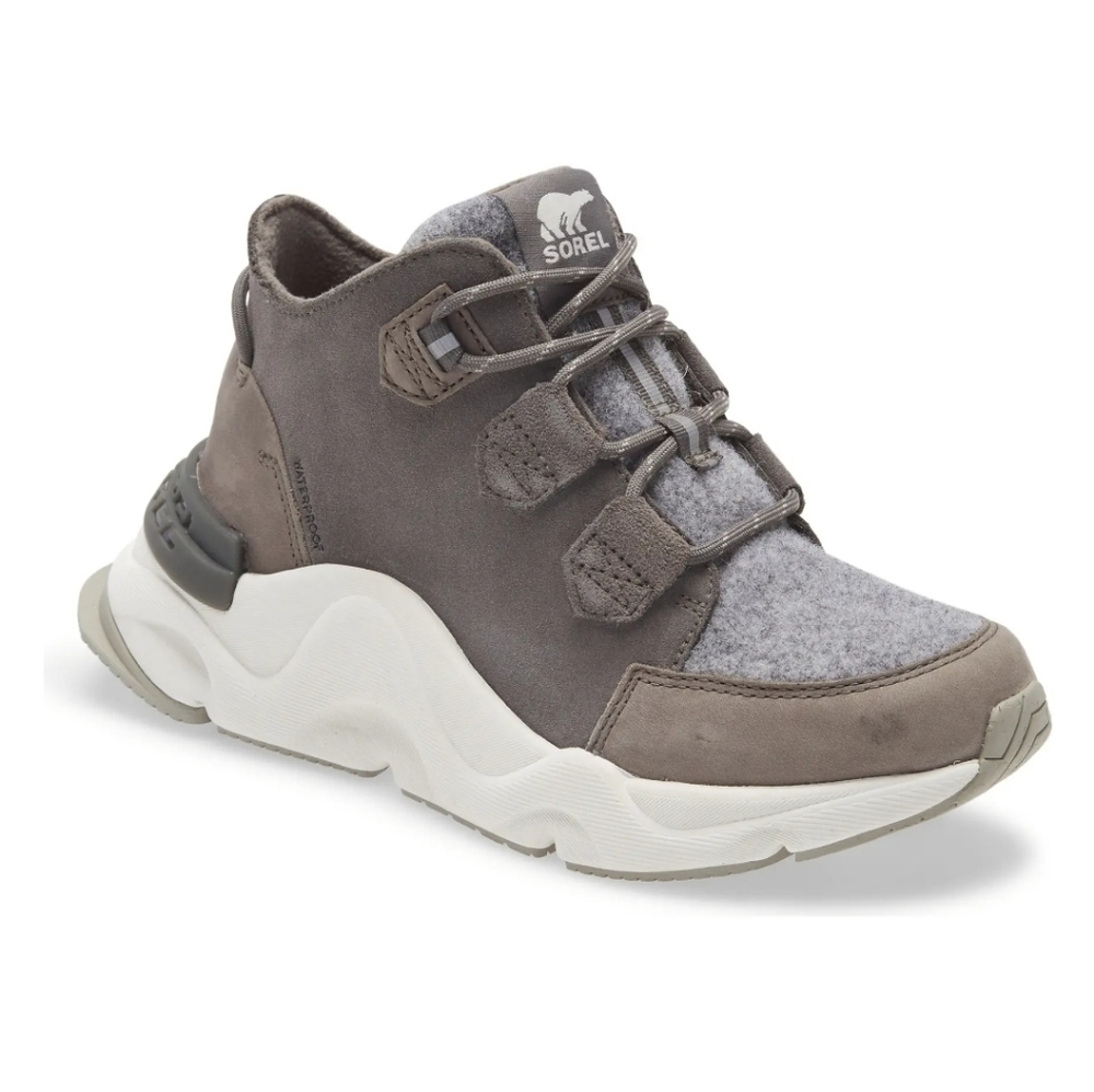 Sorel Kinetic Rnegd Caribou Insulated Waterproof Gray Sneaker Size 9 NWT NIB